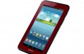 Samsung Galaxy Tab 2 7.0, en color rojo